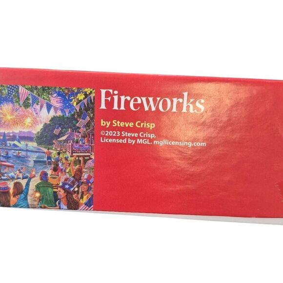 White Mountain Fireworks by Steve Crisp 1000 pc Jigsaw Puzzle , Damaged Box - Picture 5 of 10